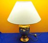 Table lamp Amphora Ceramic Gold Crackle large Shade