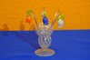 Lauscha Glas-Cocktailspiesse mit Ständer Glockenblume
