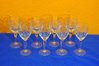 8 south wine glasses crystal glasses hand cut 1960s