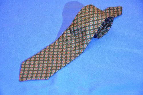 Pfau Krawatte reine Seide gemustert Vintage Schlips