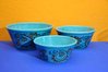 SMF Schramberg Ceramic 3 Bowl Set Turquoise