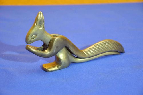 Vintage Brass Nutcracker Squirrel