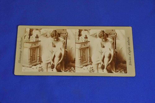 Erotic Stereoscop Collection Etudes d 'après nature 1900