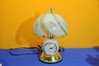 Table lamp with clock brass and touch switch