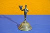 Miner pewter candlestick