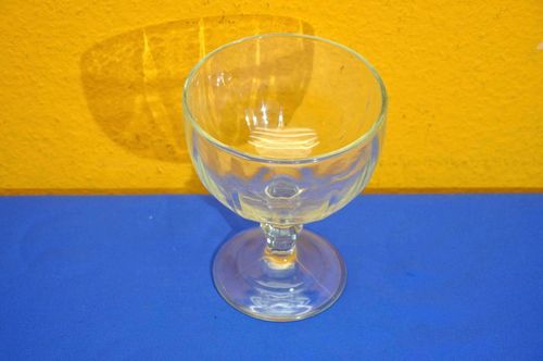 Antique glass Berlin white beer glass made around 1900