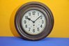 Wall clock with pendulum oak wooden case beautiful dial