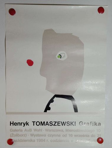 Henryk Tomaszewski Grafika 1984 Plakat Poster Polen