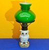 Porcelain owl oil lamp Friedrich van Hauten 1890
