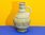 Vintage ceramic jug vase with relief ornaments