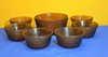 Glass Iittala Kastehelmi Amber Desser Bowls Set