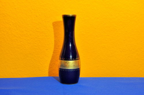Royal Bavaria KPM Vase Echt Kobalt Handarbeit