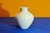 Hutschenreuther porcelain vase in white bulbous shape