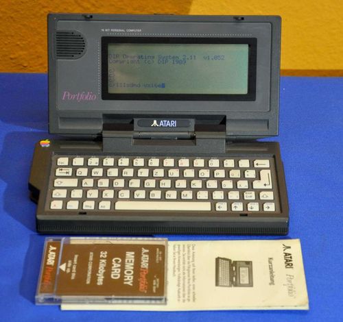 Atari Portfolio portable 16 bit PC from 1989