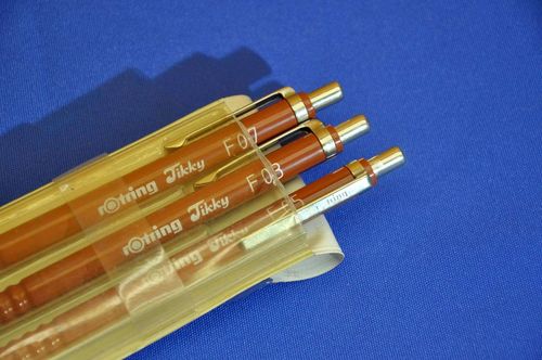 Vintage Rotring Tikky Mechanical Pencil Set of 3 NOS