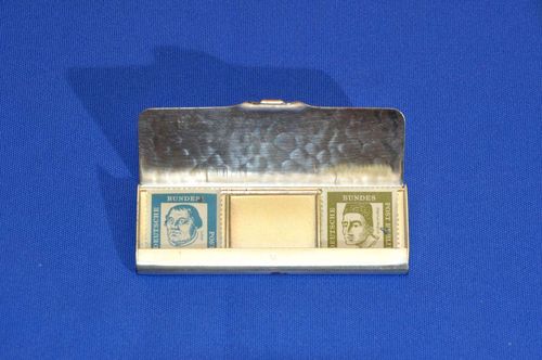 WMF stamp case silver-plated hammered look 1960s
