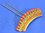 Hair comb diadem gold-plated with salmon coral 1860