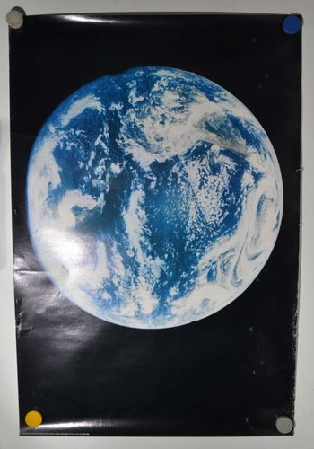 Die Erde aus dem Weltraum Poster Minerva 1969