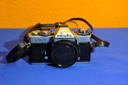 Minolta XD7 with housing cover for hobbyists
