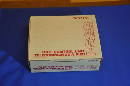 Sony FS-33 foot control unit for voice recorder NOS 1970s