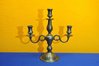 3-flame candlestick made of pewter angle brand 1900