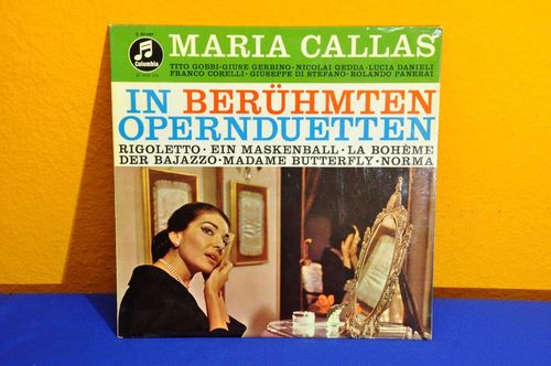 Maria Callas in berühmten Opernduetten Vinyl Columbia LP