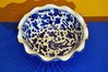 Italienische Keramik DIP A Mano Schale Blau Weiß Vogel