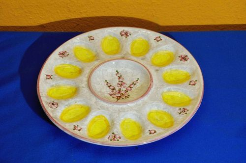 DIP A Mano Serving platter egg plate Italian Pottery
