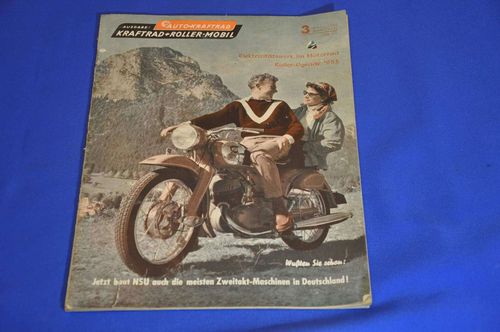 Zeitschrift Auto-Kraftrad Kraftrad + Roller-Mobil 1955