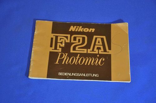 Nikon F2A Photomic Instruction Manual 1977