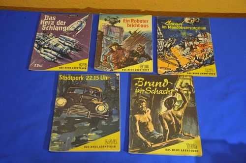 5 Hefte Das neue Abenteuer 1950er Verlag Neues Leben