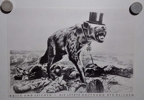 Plakat John Heartfield Krieg und Leichen 1932