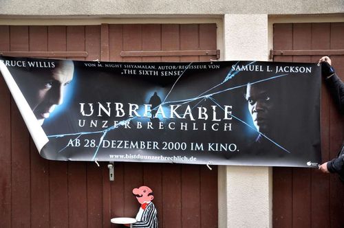 Unbreakable 3 m cinema poster outdoor advertising PVC