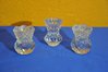 Vintage Pressglas 3 hübsche Miniatur Vasen