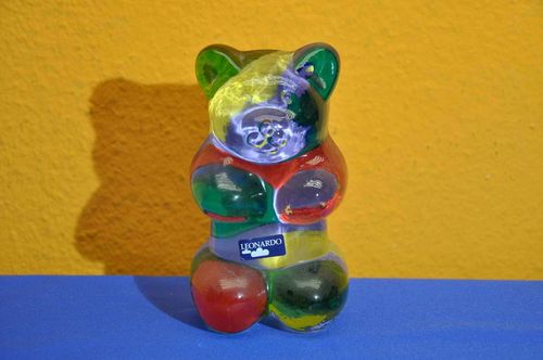 Leonardo Glass Bear 16 cm Colorful Gummy Bear Figure