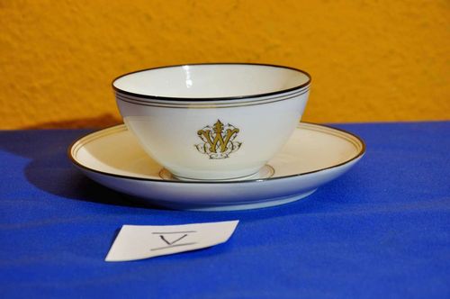 Teacup and saucer porcelain Haviland Limoges 1870s