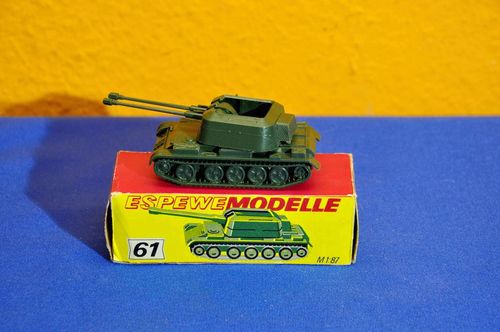 VEB Espewe Modelle 61 Panzer Fla-SFL 57 DDR Modellauto