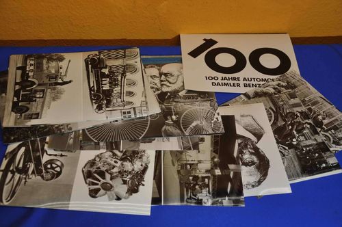 100 Jahre Daimler Benz 1886-1986 Presse Fotos s/w