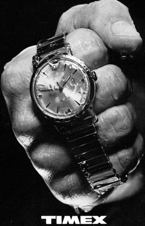 Alte Werbeanzeige aus Zeitschrift von 1977 - 1970er Timex Armbanduhrenwerbung.\\n\\n22.01.2024 12:16