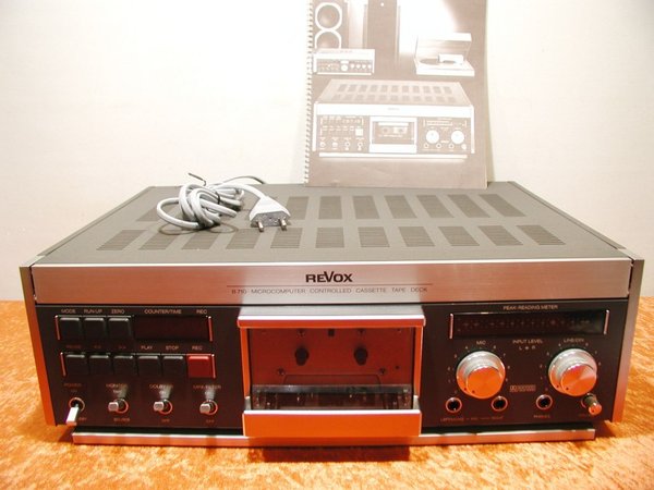 Revox B-710 Microcomputer Controlled Cassette Tape Deck + Anleitung\\n\\n19.06.2014 15:59